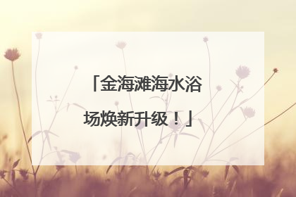 金海滩海水浴场焕新升级！