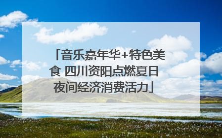 音乐嘉年华+特色美食 四川资阳点燃夏日夜间经济消费活力