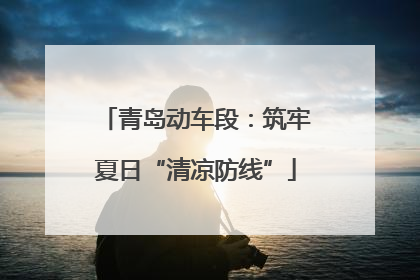 青岛动车段：筑牢夏日“清凉防线”