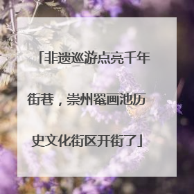 非遗巡游点亮千年街巷，崇州罨画池历史文化街区开街了
