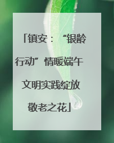 镇安：“银龄行动”情暖端午 文明实践绽放敬老之花
