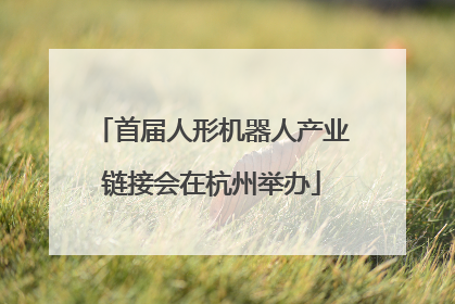 首届人形机器人产业链接会在杭州举办