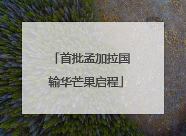 首批孟加拉国输华芒果启程