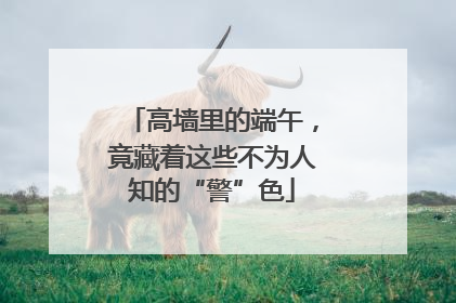 高墙里的端午，竟藏着这些不为人知的“警”色