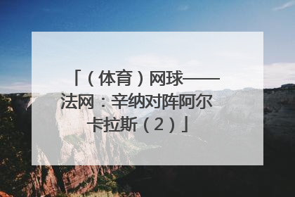 （体育）网球——法网：辛纳对阵阿尔卡拉斯（2）