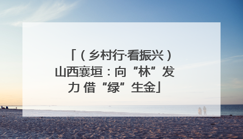 （乡村行·看振兴）山西襄垣：向“林”发力 借“绿”生金