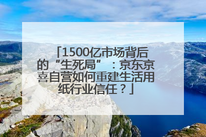 1500亿市场背后的“生死局”：京东京喜自营如何重建生活用纸行业信任？