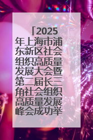 2025年上海市浦东新区社会组织高质量发展大会暨第二届长三角社会组织高质量发展峰会成功举办