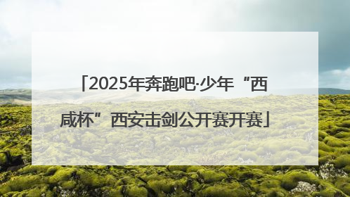 2025年奔跑吧·少年“西咸杯”西安击剑公开赛开赛