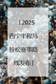 2025西宁半程马拉松赛事路线发布