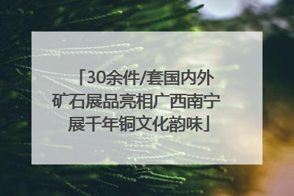 30余件/套国内外矿石展品亮相广西南宁 展千年铜文化韵味