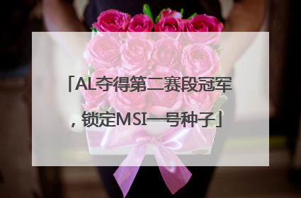 AL夺得第二赛段冠军，锁定MSI一号种子