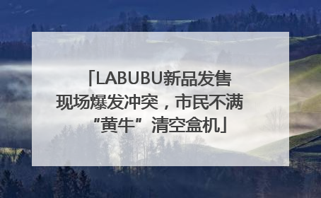 LABUBU新品发售现场爆发冲突，市民不满“黄牛”清空盒机